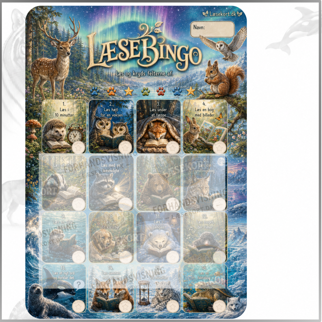 Læsebingo - Læsekort