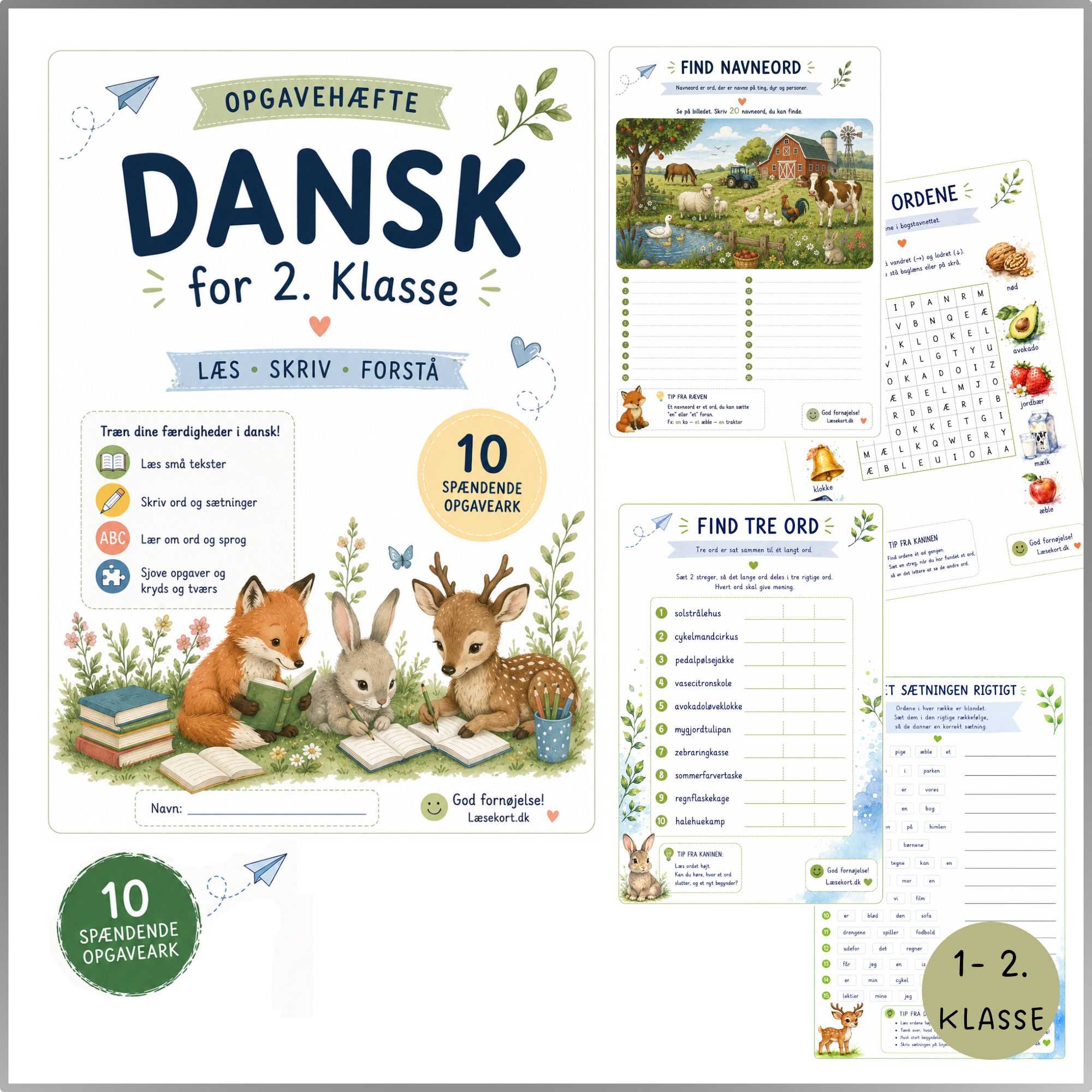Dansk opgavehæfte - Billede 2